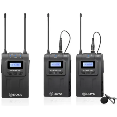 BOYA BY-WM8 Pro-K2 UHF Dual-Channel Wireless Microphone System