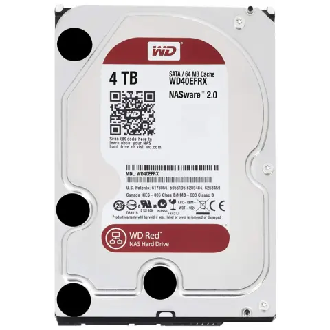 WD Red 4TB 3.5" 5400rpm 64MB SATA WD40EFRX