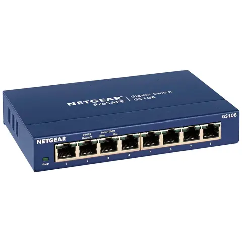 NETGEAR ProSafe GS108 Gigabit Switch 8 port