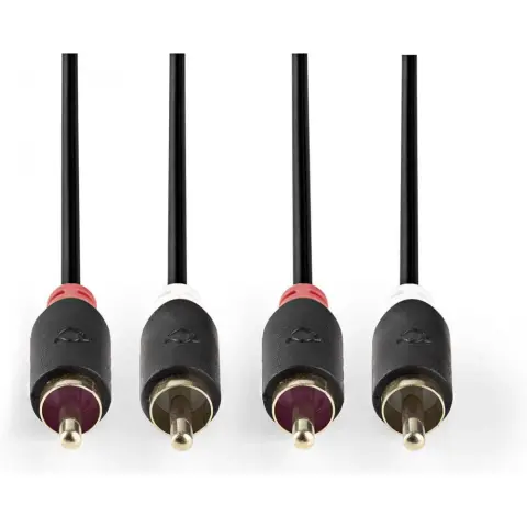 NEDIS RCA Összekötő Antracit 5m CABW24200AT50