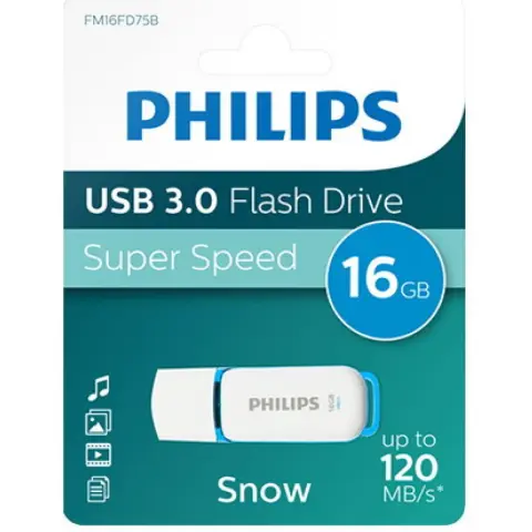PHILIPS Snow 16GB USB 3.0 Fehér