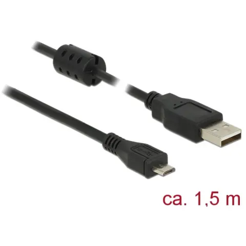 DELOCK USB Micro USB Átalakító Fekete 1.5m 84902
