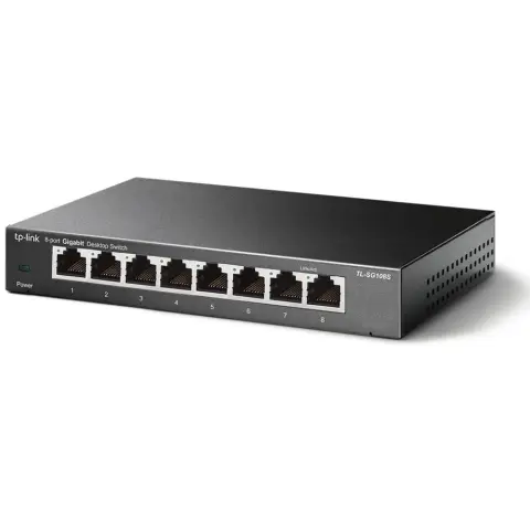TP-LINK TL-SG108S 8-Port 10/100/1000Mbps Desktop Switch
