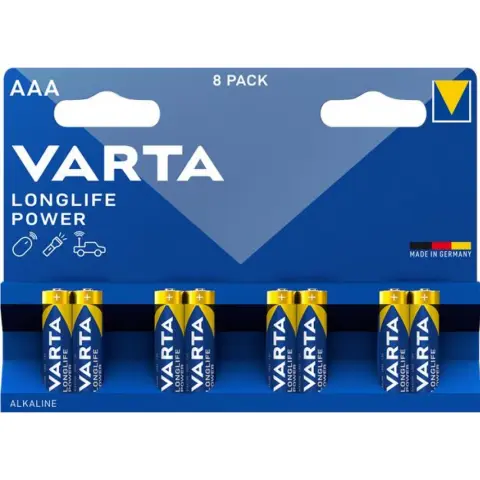 VARTA Longlife mikro ceruza elem (AAA) 8db