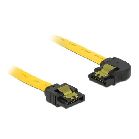 DELOCK SATA Összekötő Sárga 20cm 83958