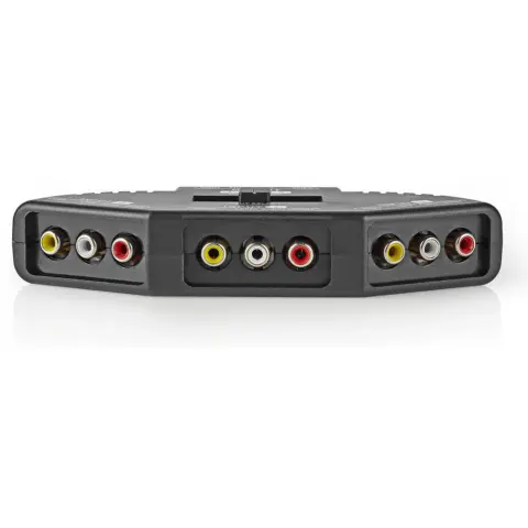 NEDIS RCA Switch Fekete 10cm VSWI2403BK