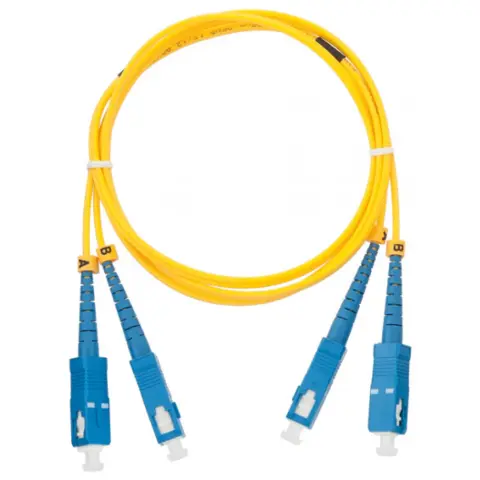 NIKOMAX Fiber Optic SC/UPC Összekötő Sárga 3m NMF-PC2S2C2-SCU-SCU-003