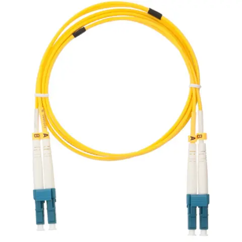 NIKOMAX Fiber Optic LC Összekötő Sárga 3m NMF-PC2S2C2-LCU-LCU-003