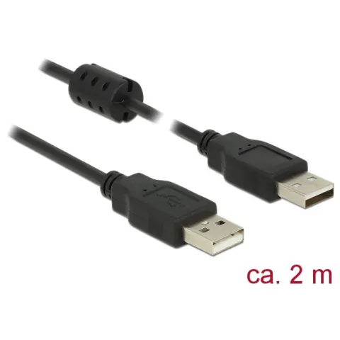DELOCK USB Összekötő Fekete 2m 84891