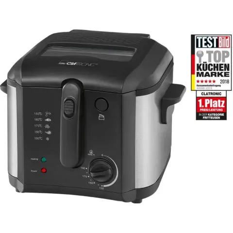 CLATRONIC FR 3649 Olajsütő 1600 W rozsdamentes acél