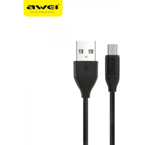 AWEI USB Micro USB Átalakító Fekete 1m