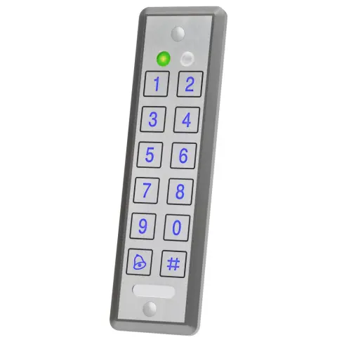 ROSSLARE AYC-E65BW Ultra-Slim Piezo Mullion Backlit PROX & PIN Reader – Convertible