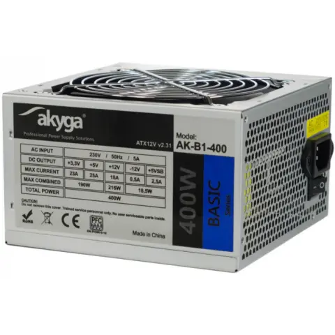 AKYGA AKB1_400 400W 80 Plus White tápegység
