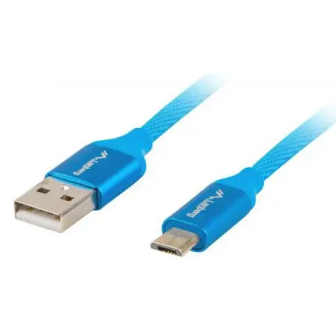 LANBERG USB Micro USB Átalakító Kék 1.8m CA-USBM-20CU-0018-BL