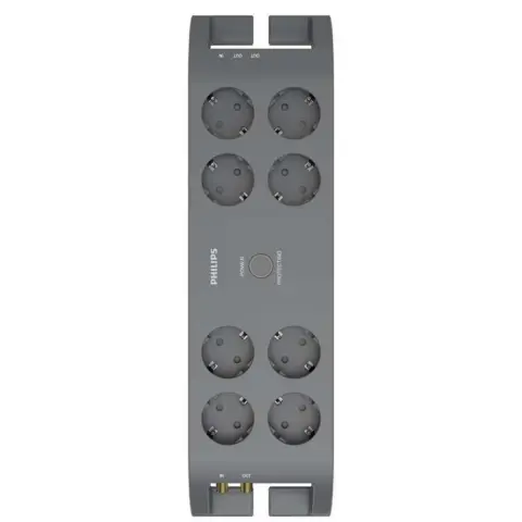 PHILIPS SPN5185A prelungitor cu protecție la supratensiune cu 8 prize 2m
