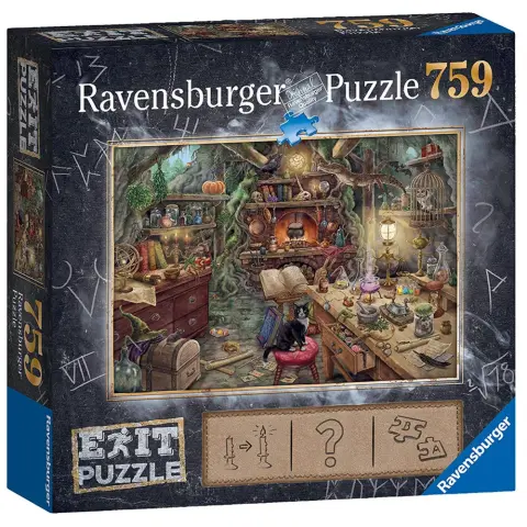 RAVENSBURGER Exit Puzzle játék 759 darabos A boszorkány konyhája német kiadás