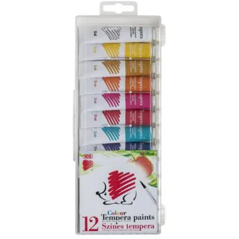 ICO Süni Tempera készlet tubusos 12x 12ml