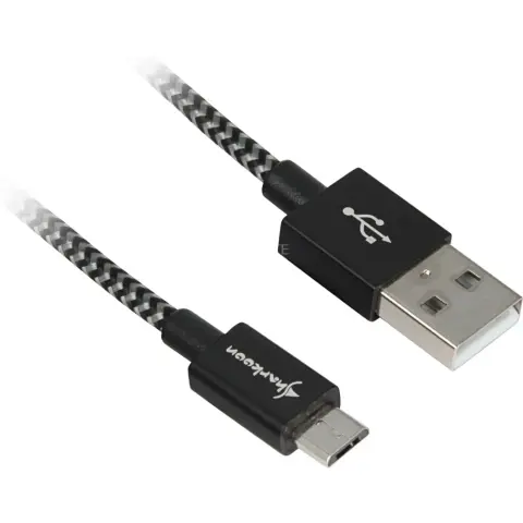 SHARKOON USB Micro USB Átalakító Fekete-Szürke 50cm 4044951026999