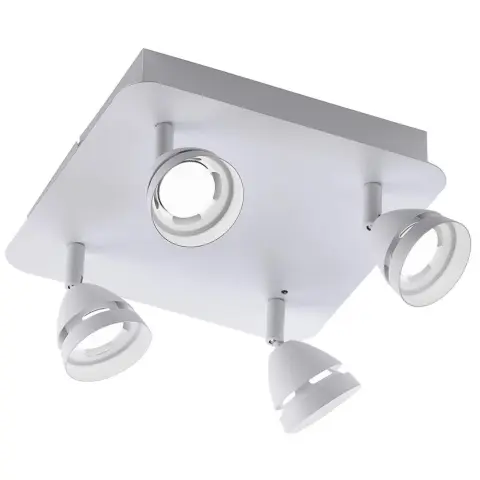 TRIO LIGHTING 850010431 Gemini 4-es mennyezeti spot lámpa fehér