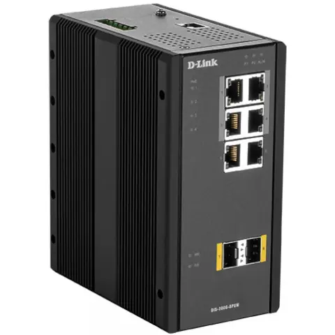 D-LINK DIS-300G-8PSW Industrial Gigabit Managed PoE Switch with SFP slots