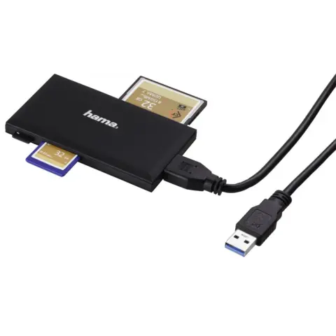 HAMA Slim USB 3.0 superspeed multi kártyaolvasó fekete