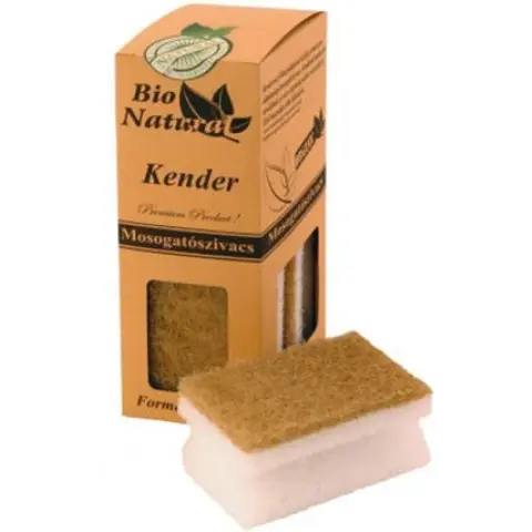 BIO NATURAL 18685 Dishwashing sponge 4 pcs hemp