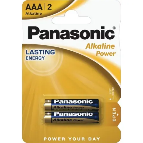 PANASONIC Alkaline power mikro ceruza elem (AAA) 2db