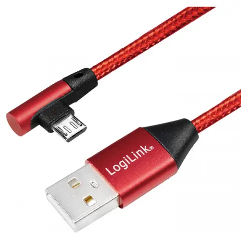LOGILINK USB Micro USB Átalakító Piros 30cm CU0149