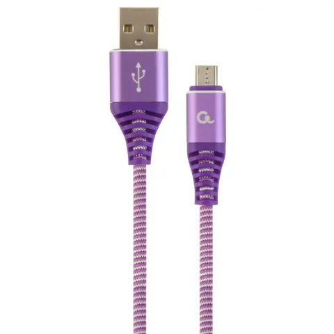 GEMBIRD USB Micro USB Átalakító Lila 1m CC-USB2B-AMmBM-1M-PW