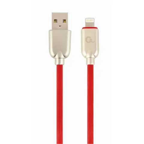 GEMBIRD USB Lightning Töltő/adatkábel Piros 1m CC-USB2R-AMLM-1M-R