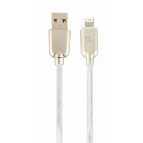 GEMBIRD USB Lightning cablu de încărcare/date alb 2m CC-USB2R-AMLM-2M-W