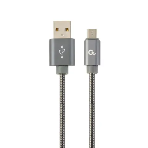 GEMBIRD USB Micro USB Átalakító Szürke 2m CC-USB2S-AMmBM-2M-BG