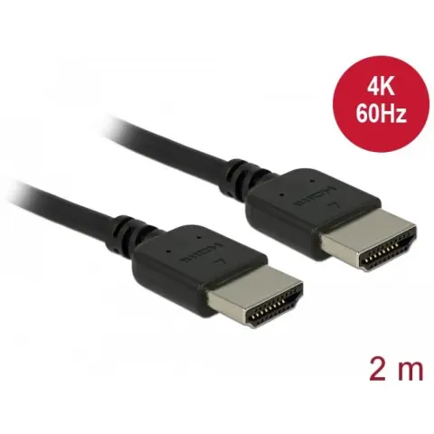 DELOCK HDMI Összekötő Fekete 2m 85217