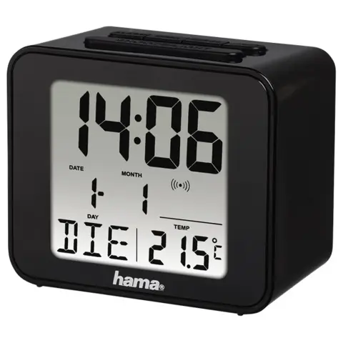 HAMA 176910 CUBE digitalni budilnik crno
