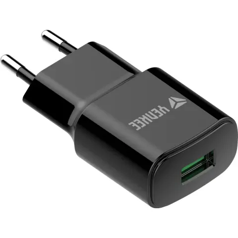 YENKEE YAC 2023BK USB charger Quick Charge 3.0 18W black