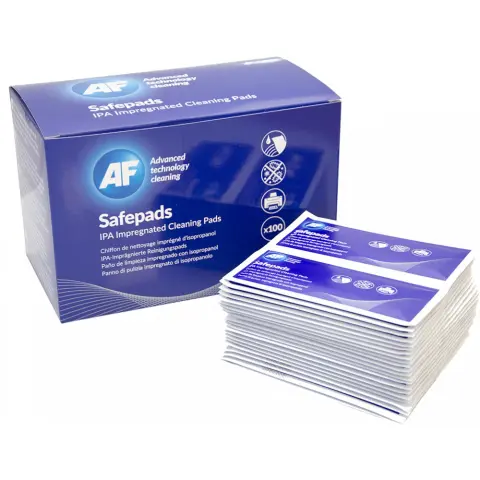 AF SPA100 Safepads Cleaning wipes with isopropyl alcohol large size 100 pcs