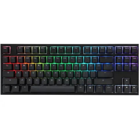 DUCKYCHANNEL ONE 2 RGB TKL MX Speed Silver Magyar fekete