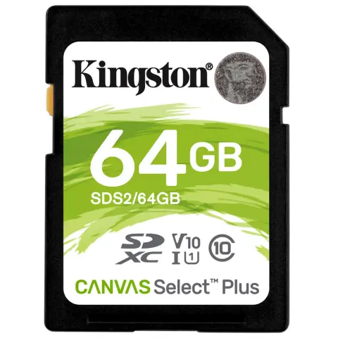 KINGSTON Canvas Select Plus 64GB SDXC 10 MB/s SDS2/64GB