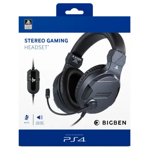 BIGBEN Stereo Gaming Headset V3 (PS4) gray