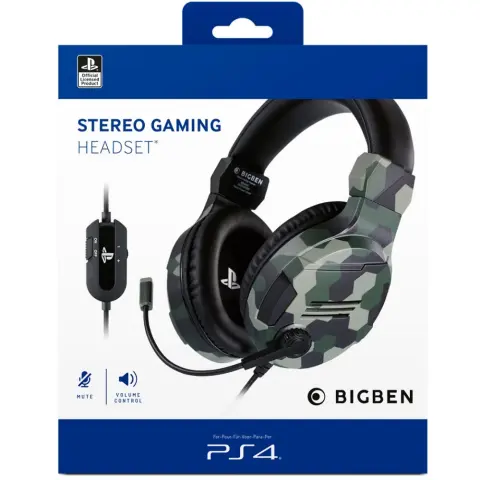 BIGBEN Stereo Gaming Headset V3 (PS4) green