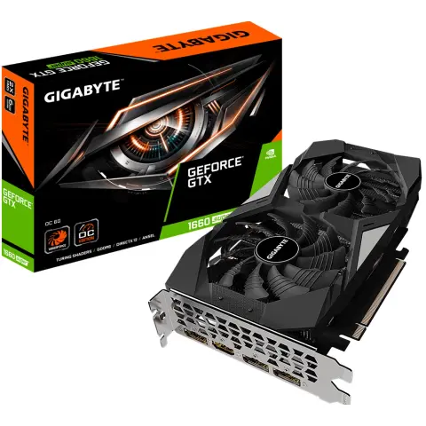 GIGABYTE GV-N166SOC-6GD GeForce GTX 1660 6GB GDDR6 Super OC PCIE