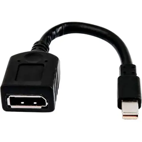 HP Mini DisplayPort Átalakító Fekete 10cm 2MY05AA