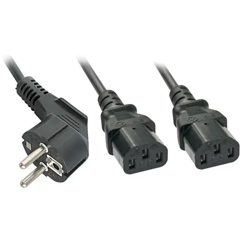 LINDY 230V IEC Kabel za napajanje Crno 2m 30048