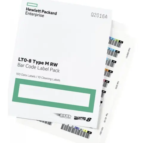 HP LTO-8 Ultrium RW Bar Code Label Pack Q2015A