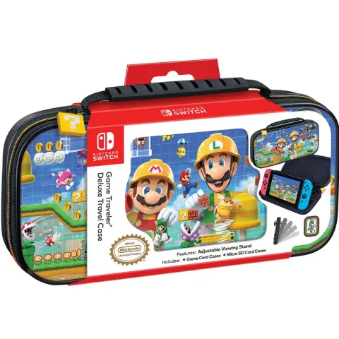 BIGBEN Game Traveler Deluxe Travel Case for Nintendo Switch Super Mario Maker 2