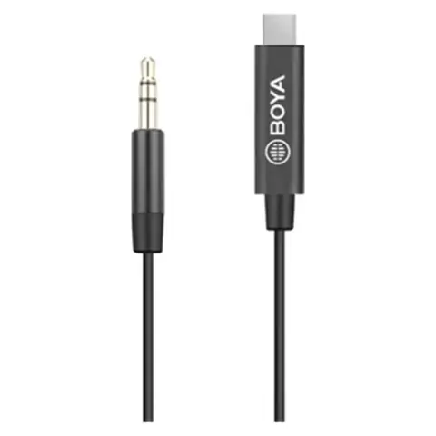 BOYA BY-K2 3.5mm Male TRS to Male TYPE-C átalakító