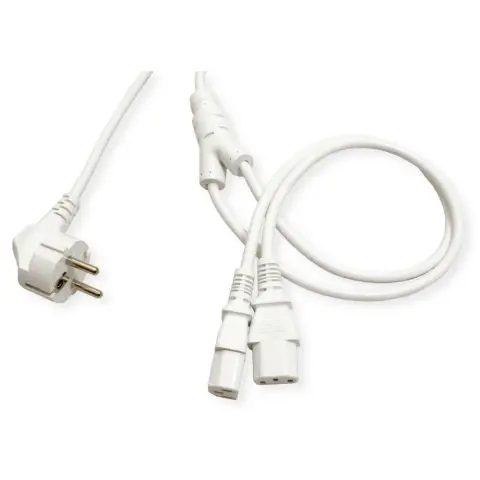 ROLINE 230V IEC Kabel za napajanje Bijela 2m 19.08.1023