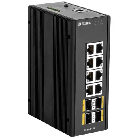 D-LINK DIS-300G-12SW Industrial Gigabit Managed Switch with SFP slots