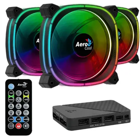 AEROCOOL Astro 12 Pro 3 darabos szett vezérlővel