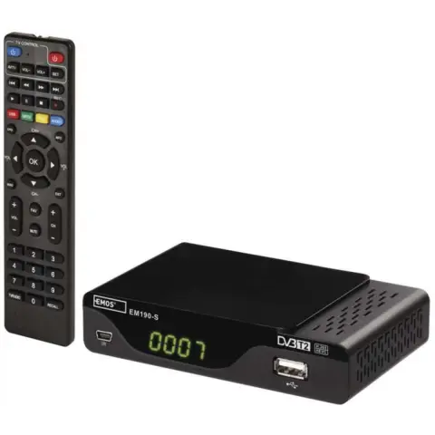 EMOS EM190-S HD DVB-T2 vevő